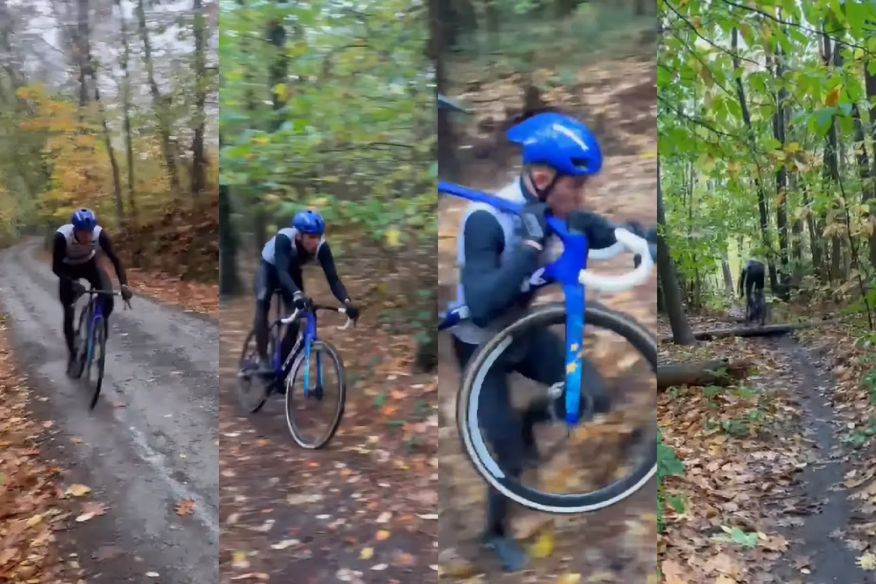 🎥 Sit back and turn up the volume! Thibau Nys looks just about ready for cyclo-cross, as these awesome clips show