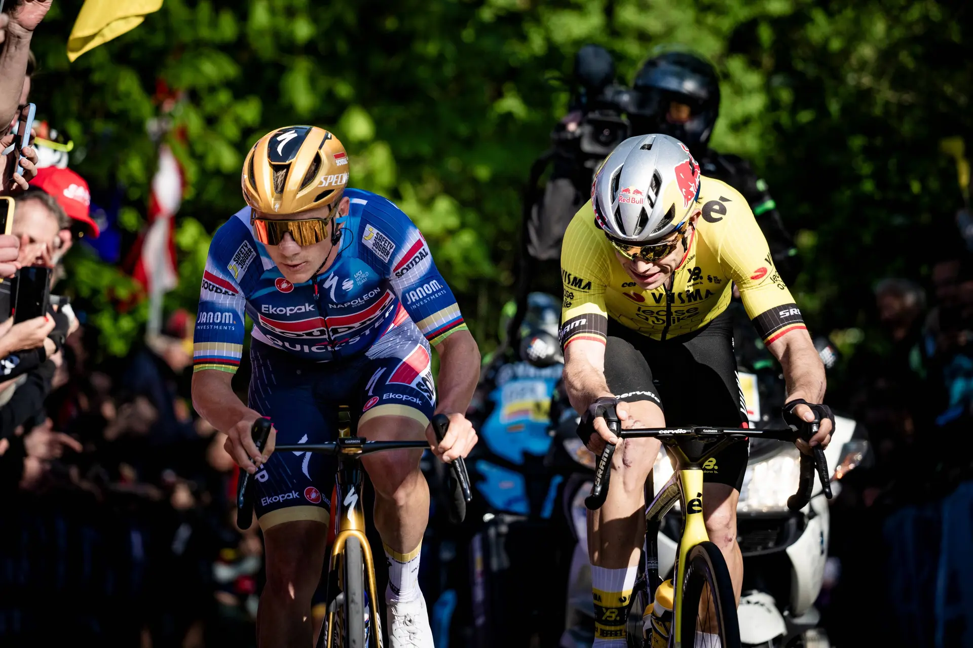 Belgian National coach Serge Pauwels spoke to Evenepoel about the World Championships, but Van Aert also has ambitions: ‘It's important they know that about each other.’