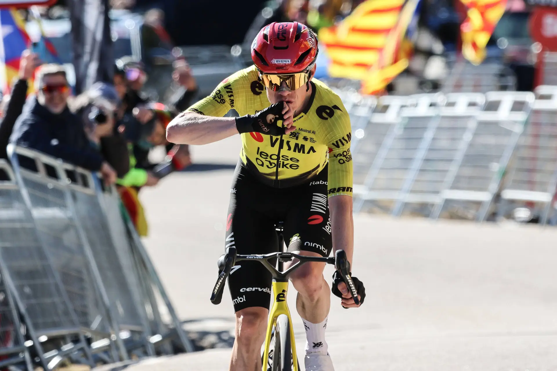 Jonas Vingegaard admits Evenepoel’s move worked in his favour: “That was a bit lucky for me”