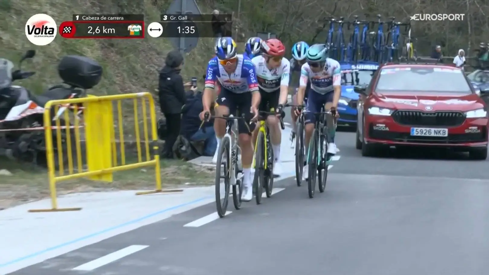 Evenepoel does huge shift, but Vingegaard produces repeat act in Catalonia