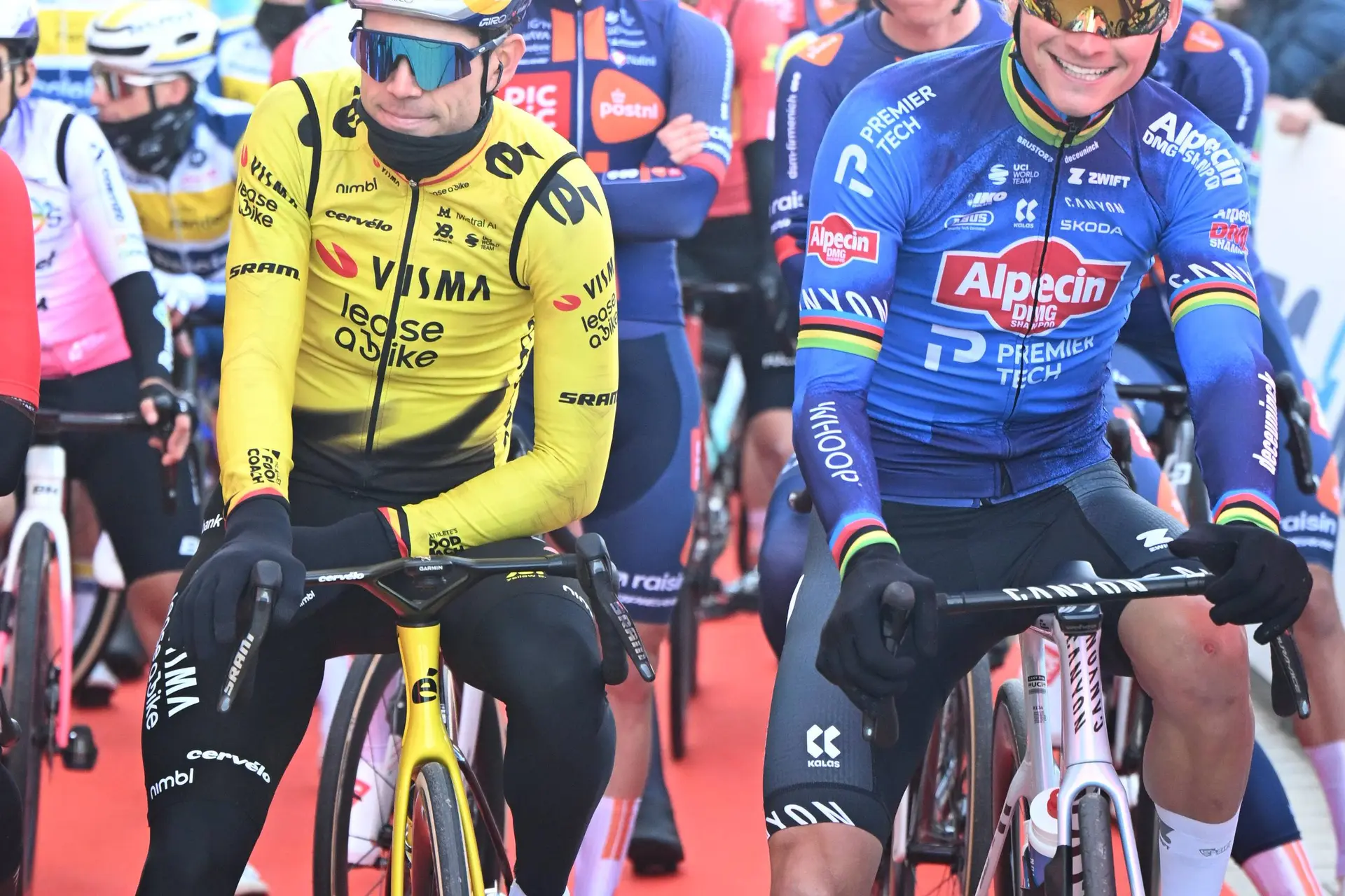 Visma | Lease a Bike see signs of progress against Van der Poel after Van Aert’s In Flanders Fields ride