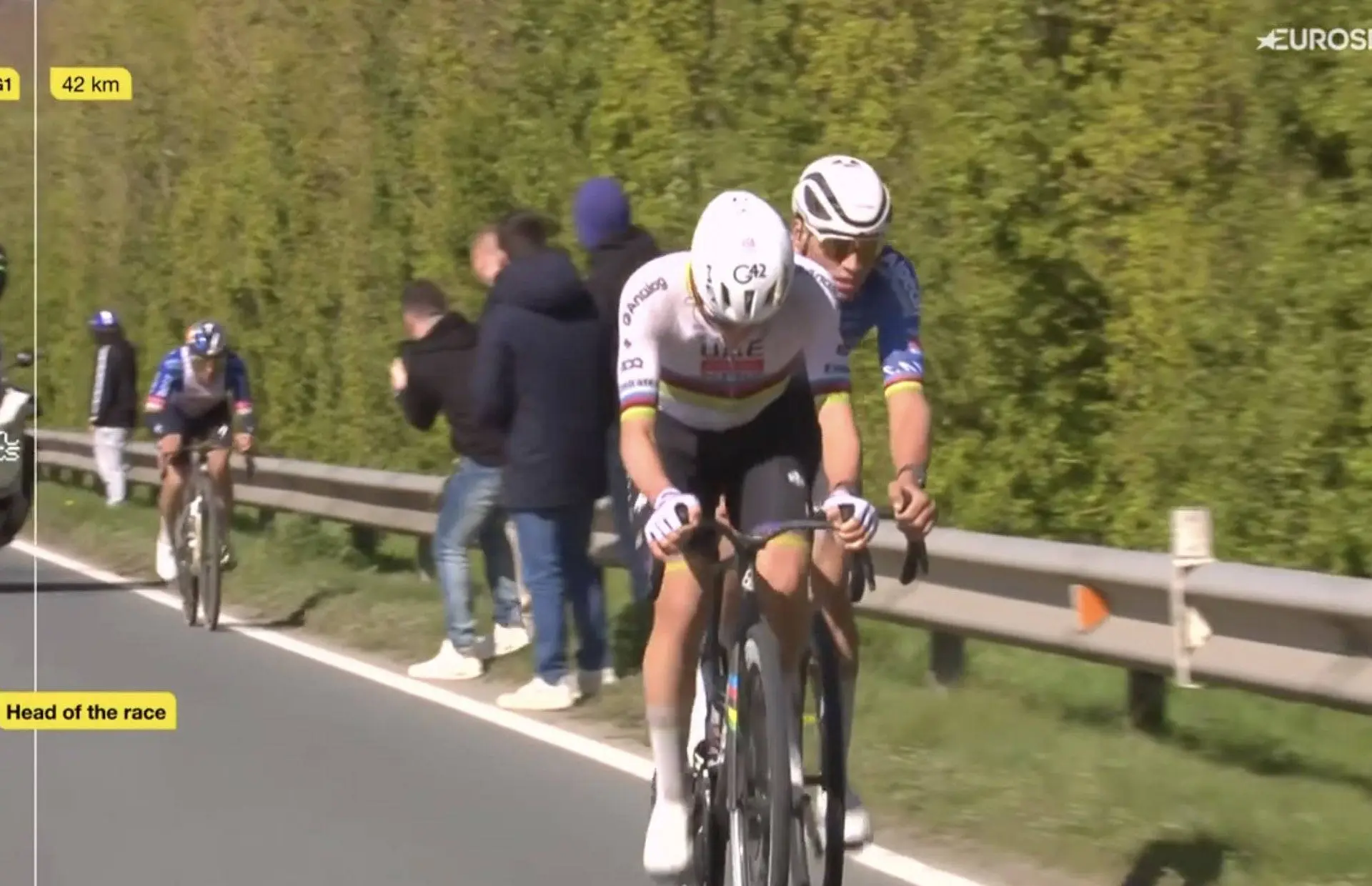 Pogačar was not only thinking about Van der Poel in the finale: ‘I definitely didn’t want Remco there’