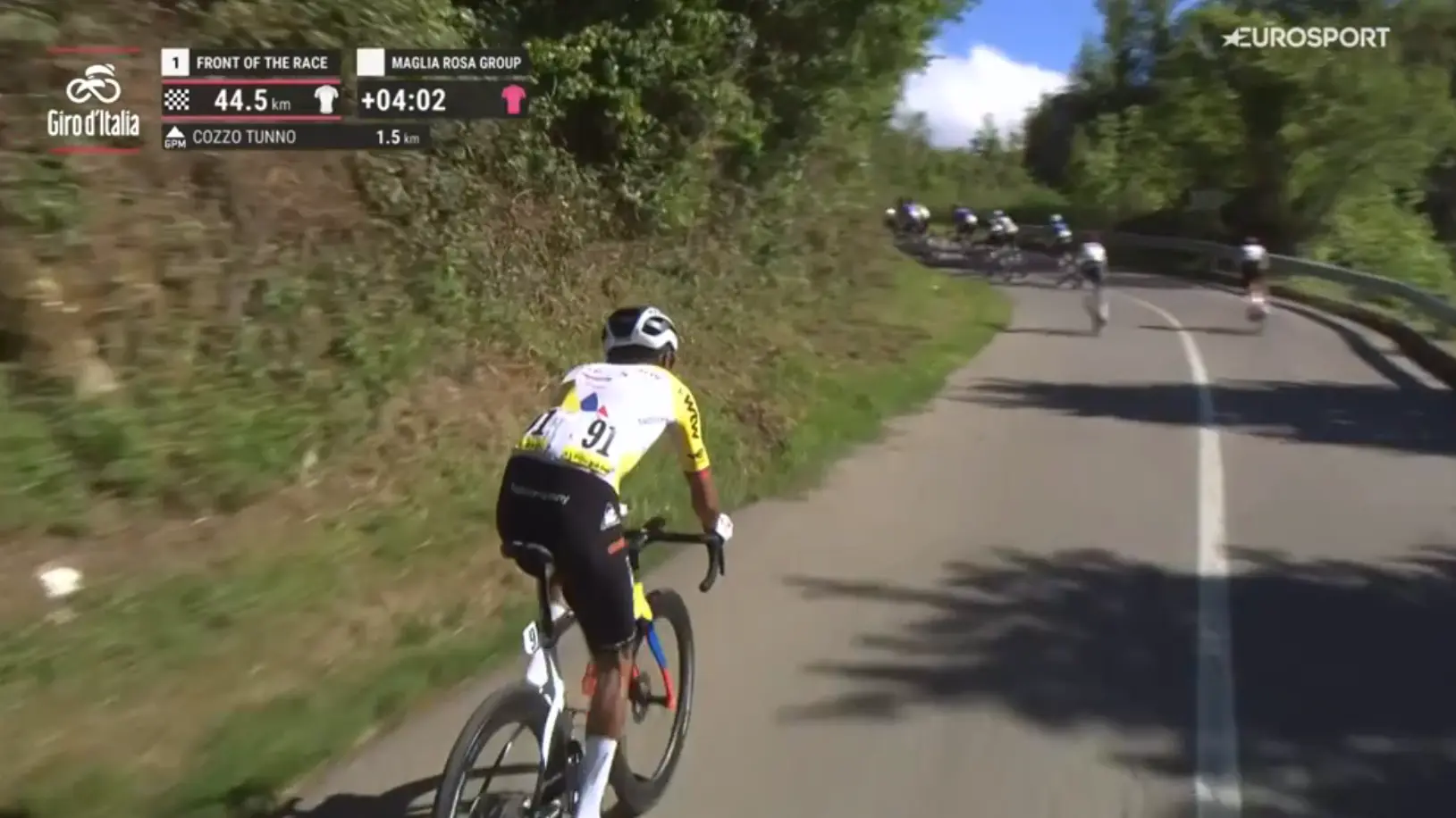 🎥 Movistar blows up the peloton and destroys the sprint field — pink jersey and Bernal dropped