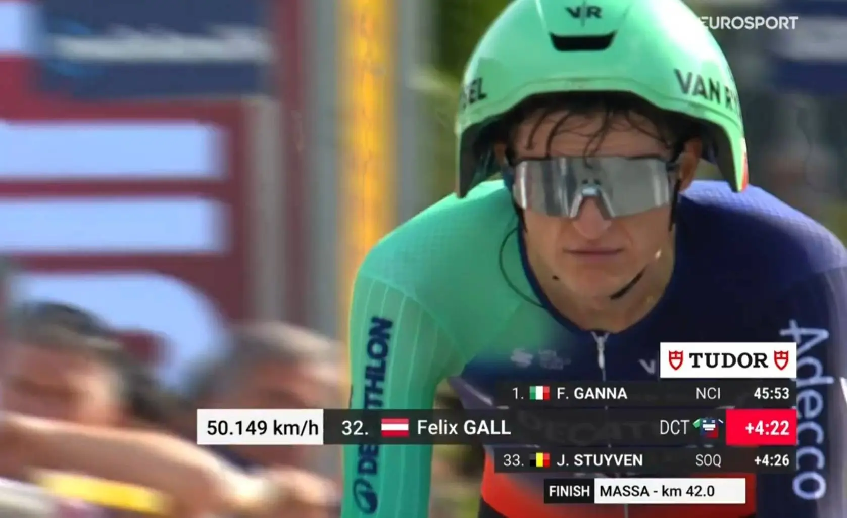 Felix Gall suffers major blow in Giro time trial, but why did he go for a Roglic-like outfit?