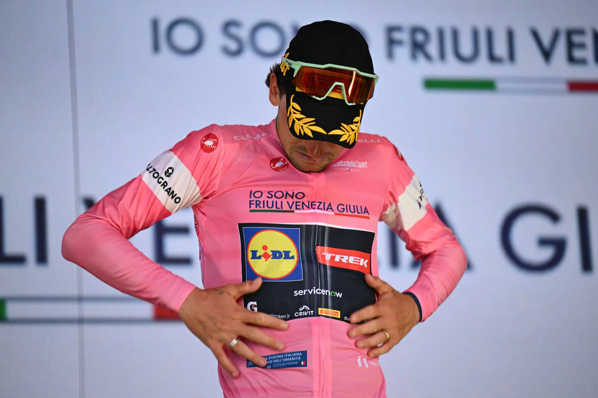 Only once you know Giulio Ciccone's full Giro story can you appreciate what his first pink jersey means