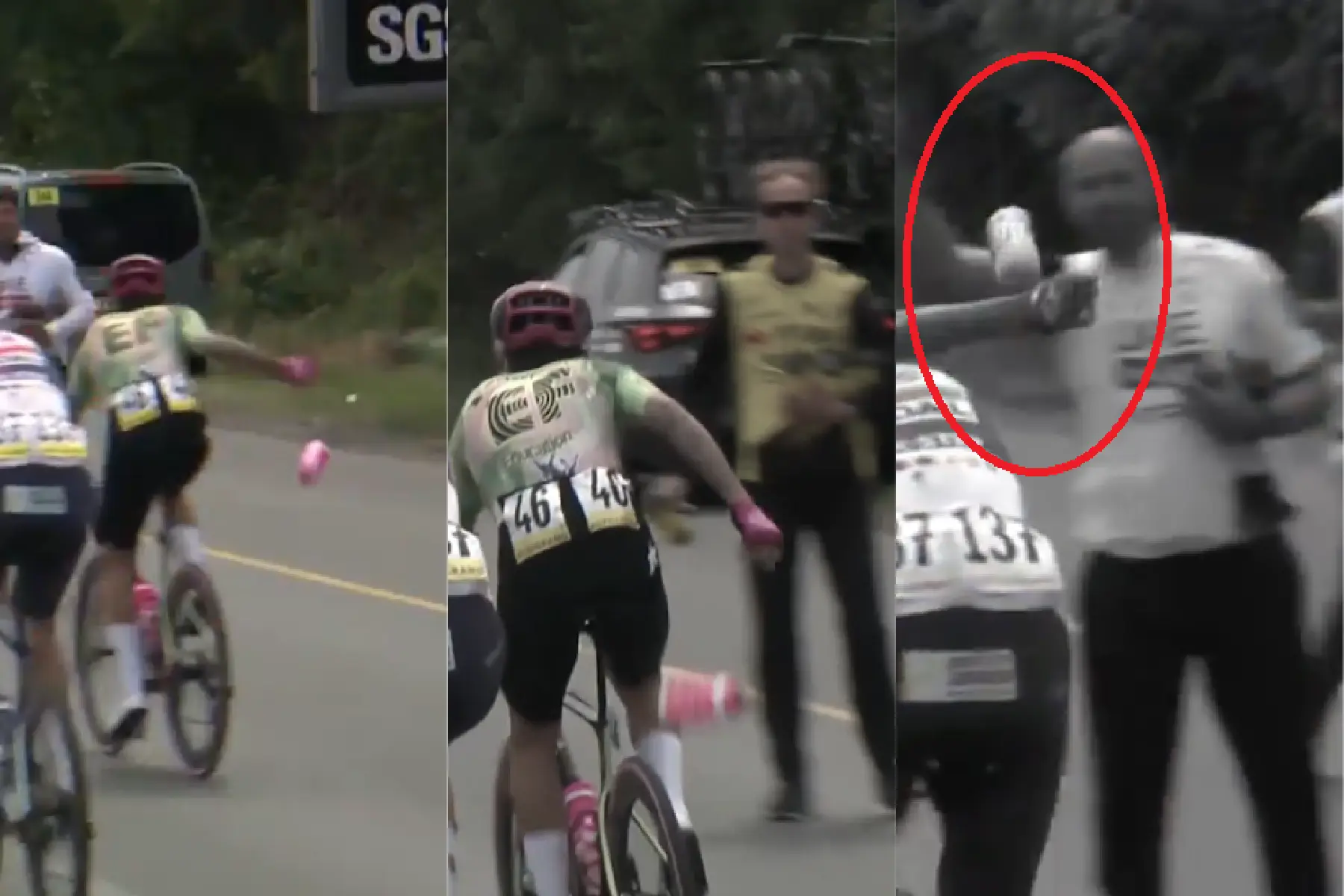 🎥 James Shaw (EF Education-EasyPost) claims the 'blunder of the day' at Giro d'Italia stage 1