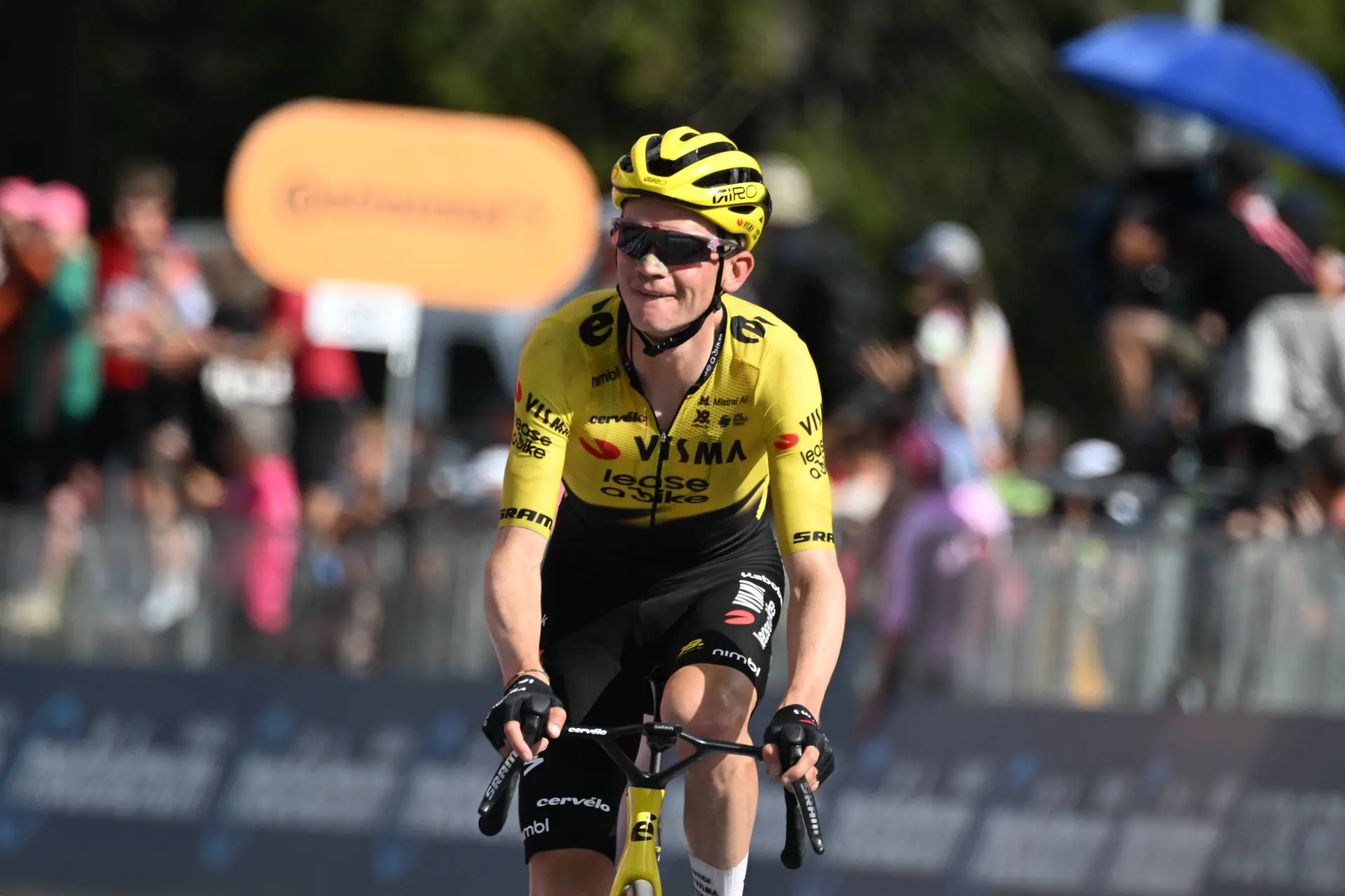 Emotional Sepp Kuss had stopped believing but found extra motivation in the finale of Giro queen stage