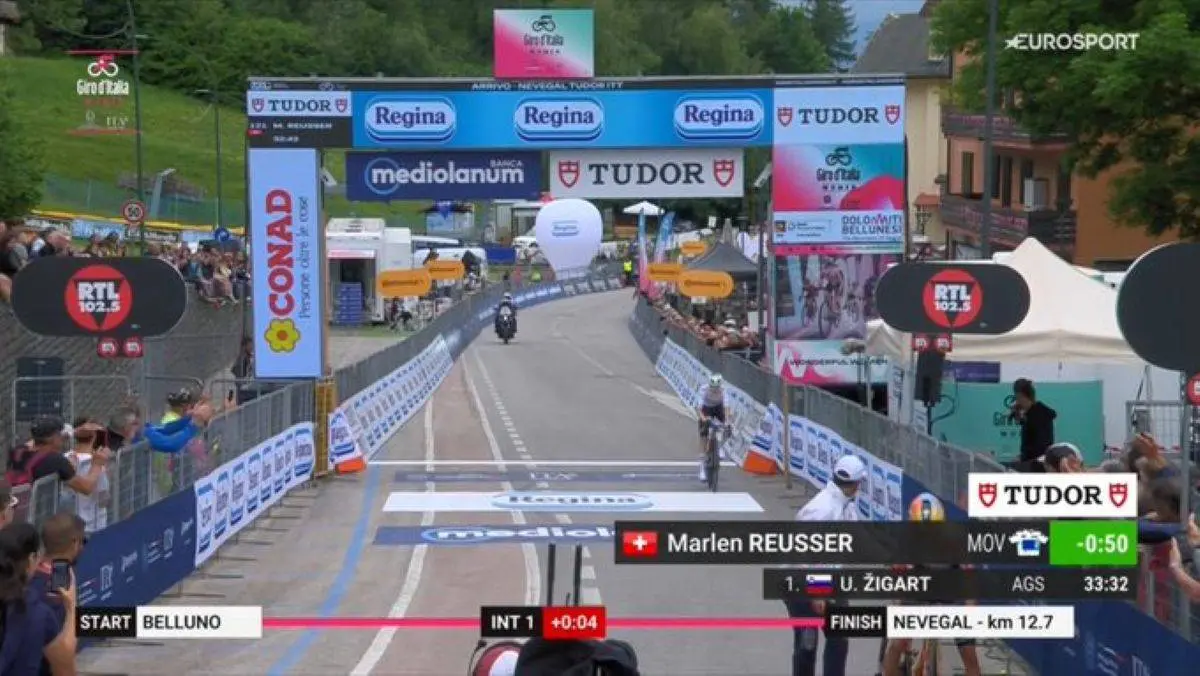 Disappointed Reusser on second at Giro d'Italia Women time trial: ‘I just couldn’t really go deep’