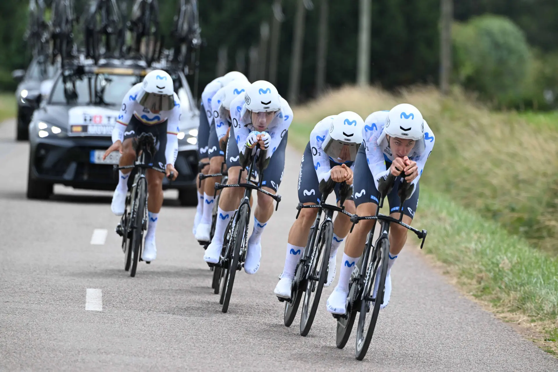 Cian Uijtdebroeks delighted as Castrillo and Roméo fly for Movistar at  Tour de France rehearsal
