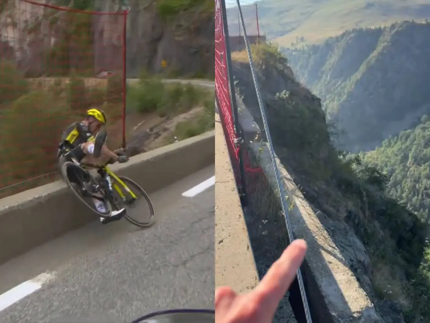 🎥 New footage shows just how lucky Sepp Kuss was in Tour de France crash