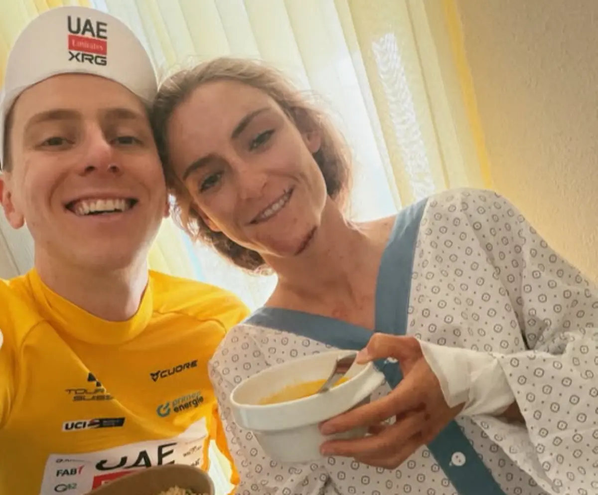 'Thanks for your concern': Pogačar gives an update on partner Zigart after Swiss crash