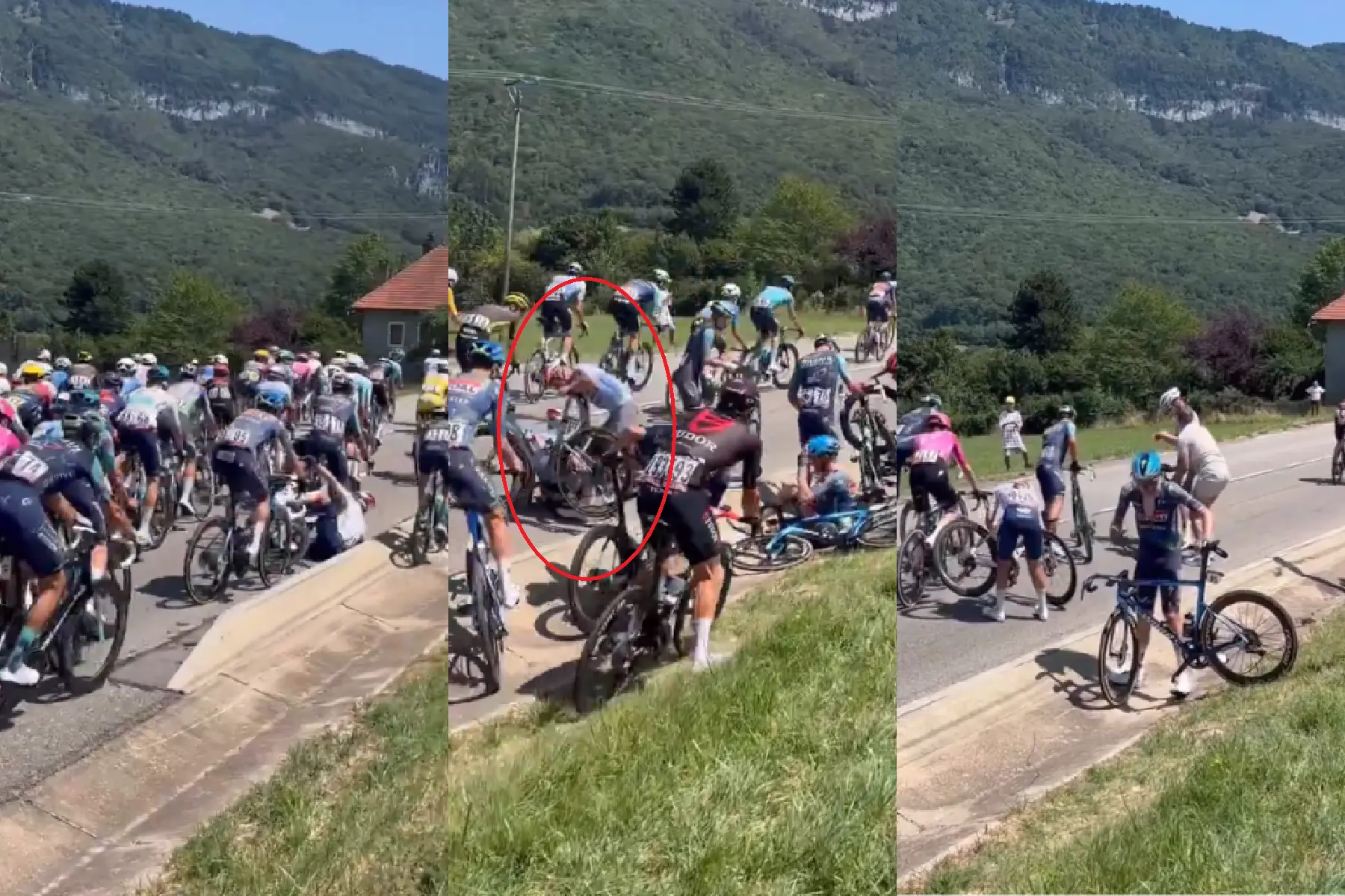 Did you miss it? Tom Pidcock was caught in a crash during Stage 17 of the Tour de France