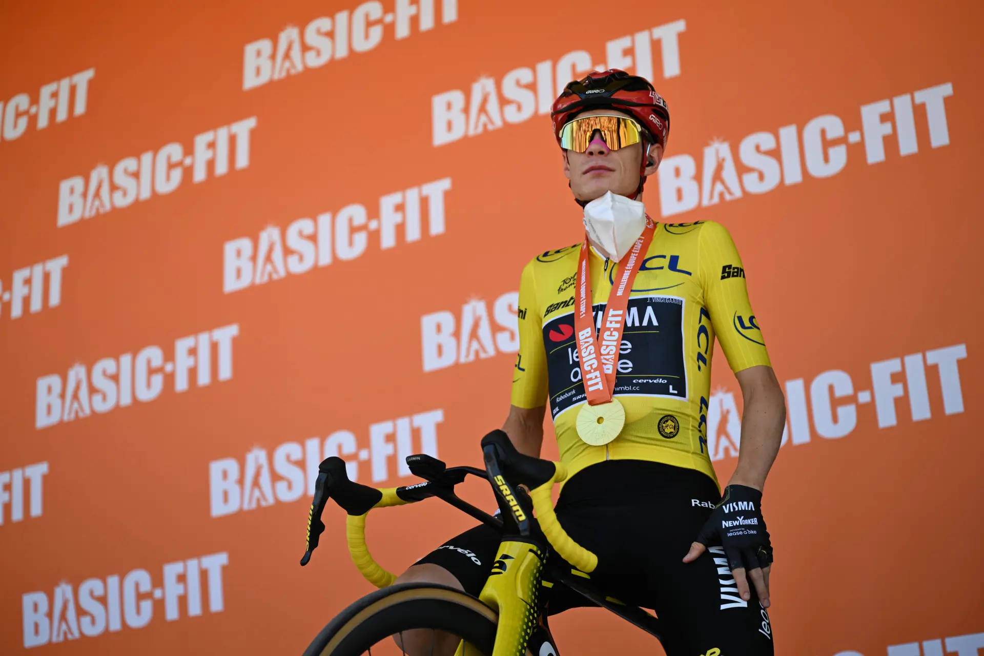 Cautious Vingegaard, wearing face mask at the Tour de France, on 'very strong' Pogačar and del Toro