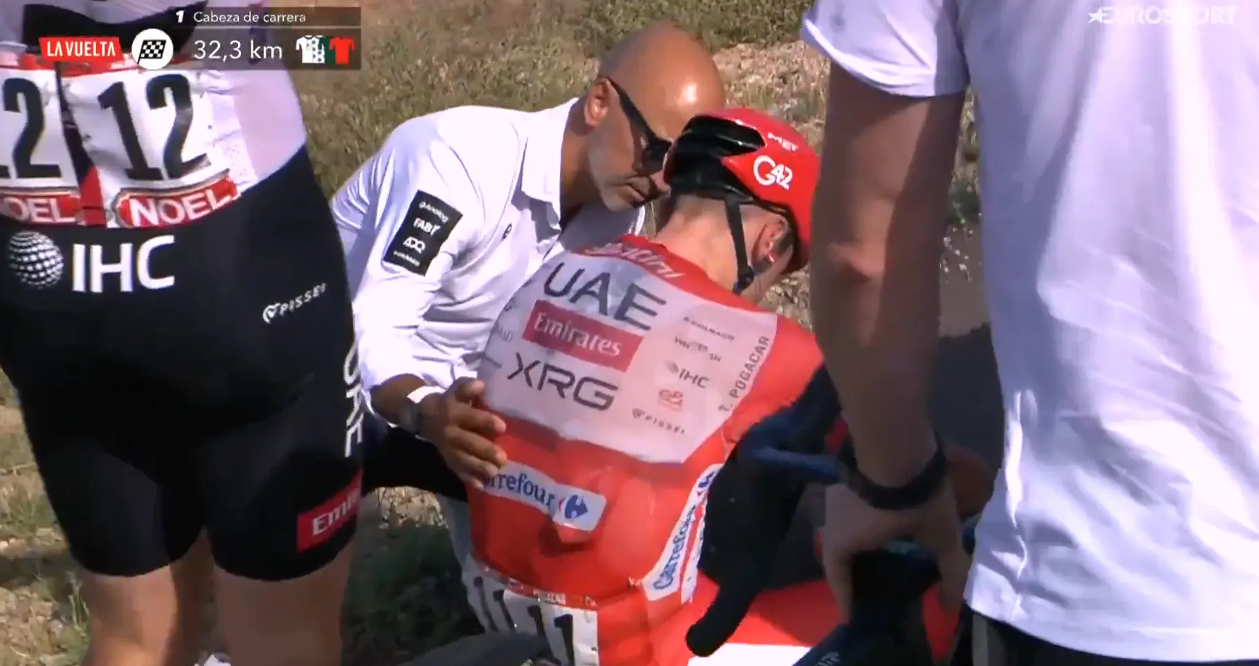 Stef Clement criticises Tadej Pogačar after Vuelta a España crash: 'There’s a danger in that'