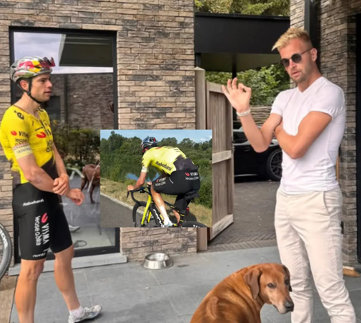 Wout van Aert visits Ruben Van Gucht and follows trend started by Jonas Vingegaard