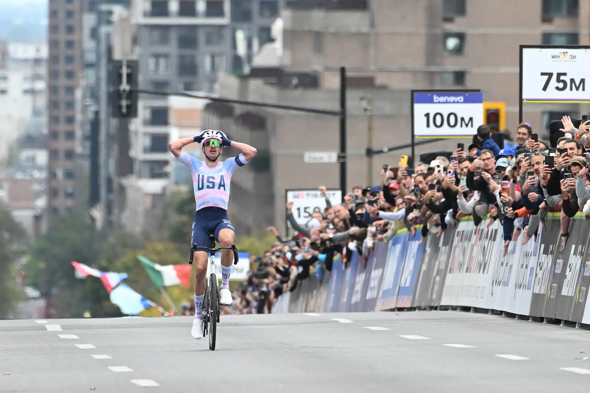 Brandon McNulty wins the men's World Championship road race as USA rides the perfect race