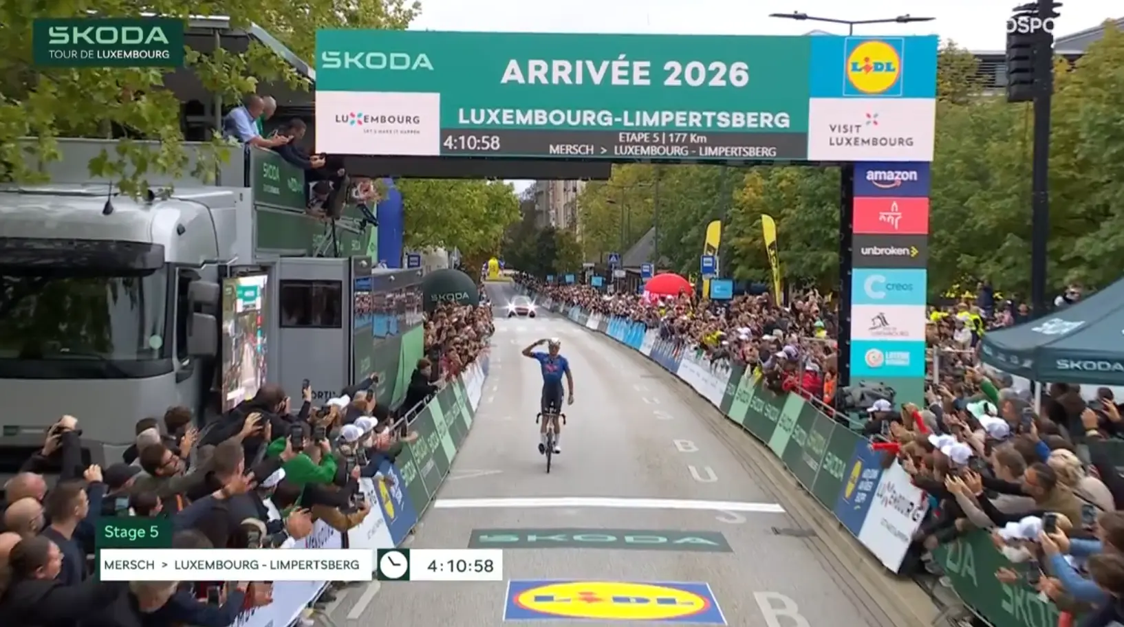 Van der Poel wins 2nd stage in Luxembourg after 175 KM solo breakaway; Visma | LaB takes the overall victory