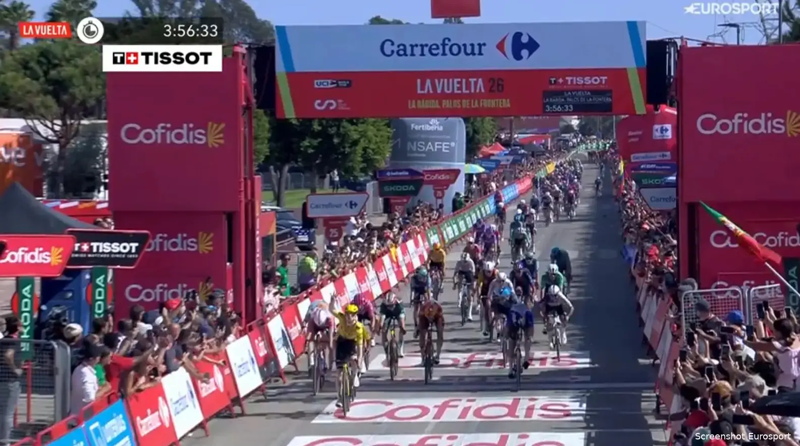 Brennan cruises to fourth Vuelta stage win thanks to masterful Van Aert lead out