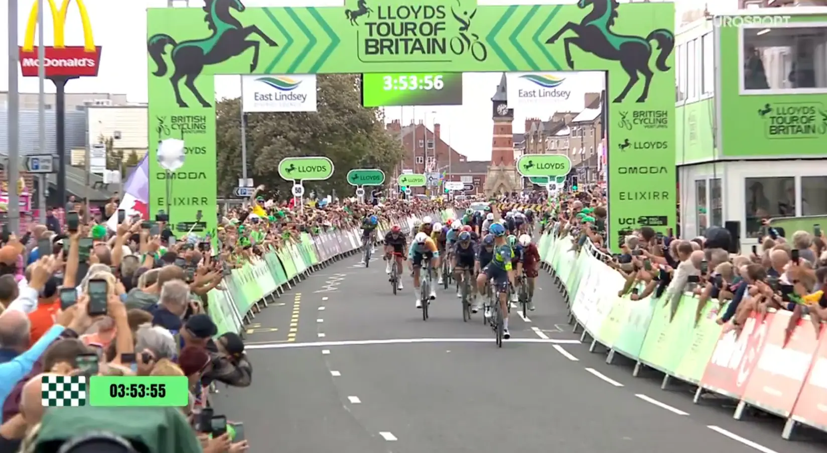 Ganna suffers in the Yorkshire crosswinds as Merlier outclasses Kooij in Tour of Britain stage 2 sprint