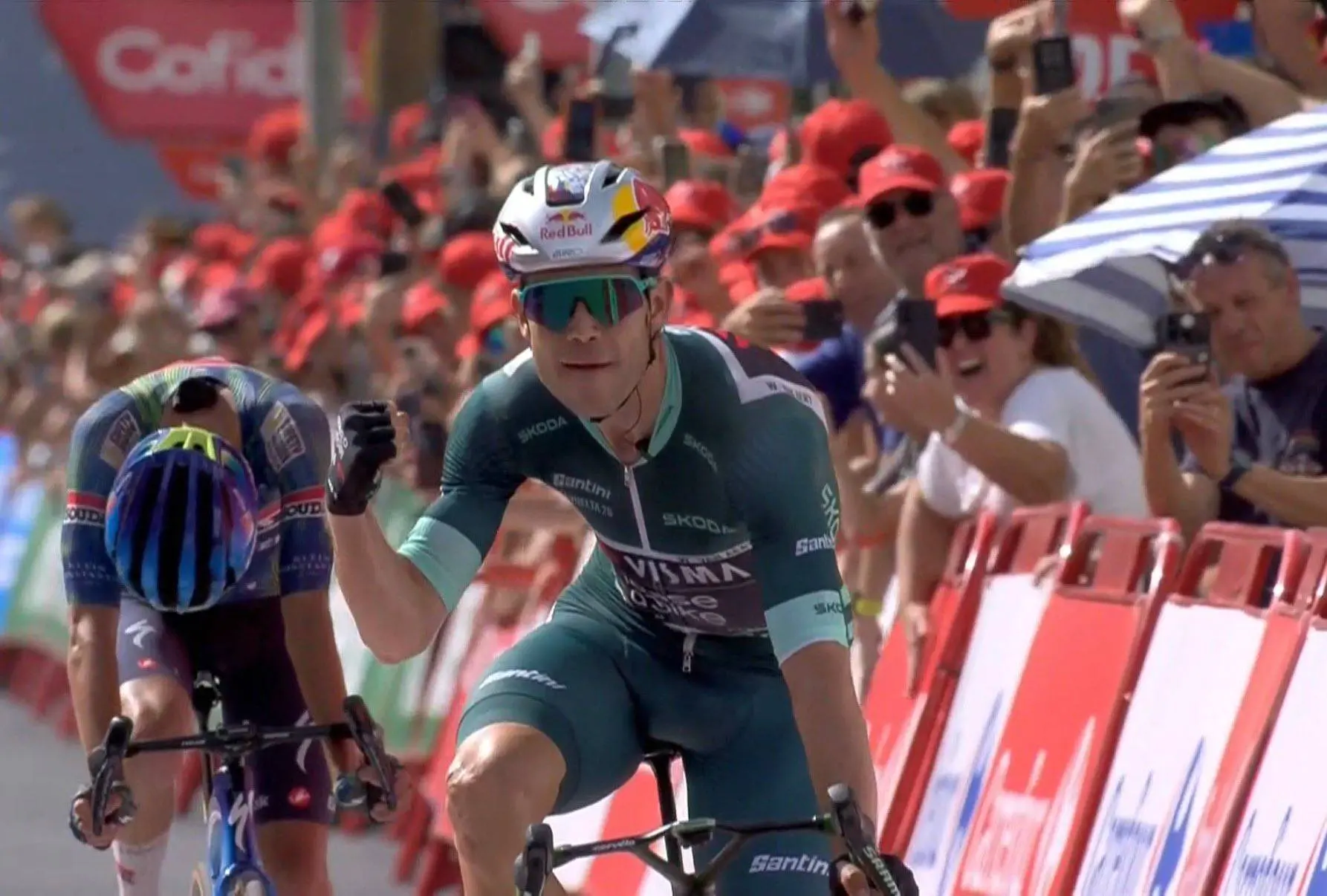 'Their support gives me the energy I need'; Wout van Aert thanks Visma and his family after Vuelta stage win