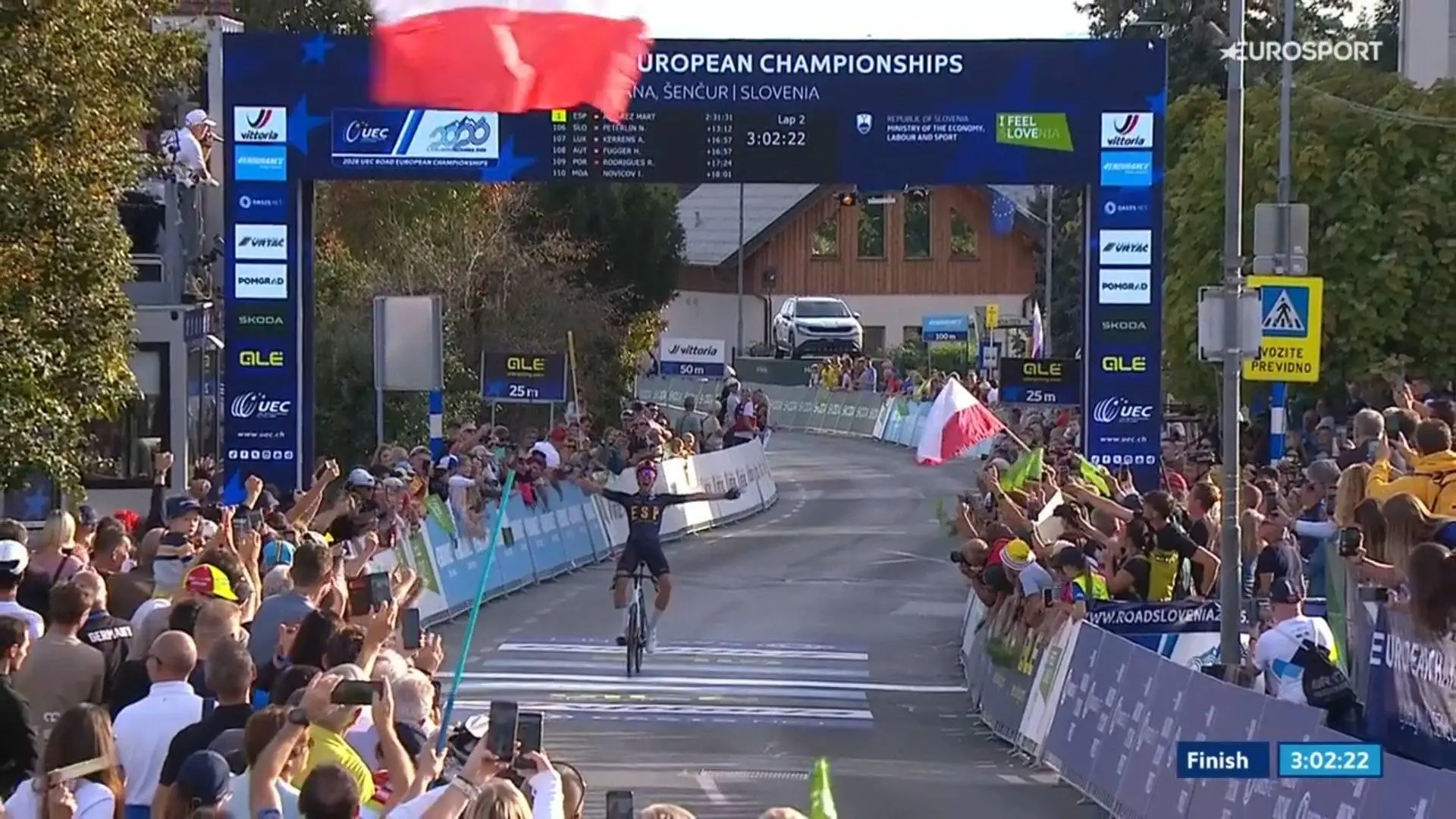 Álvarez wins U23 European Championships road race to give Spain revenge for missed world championship title