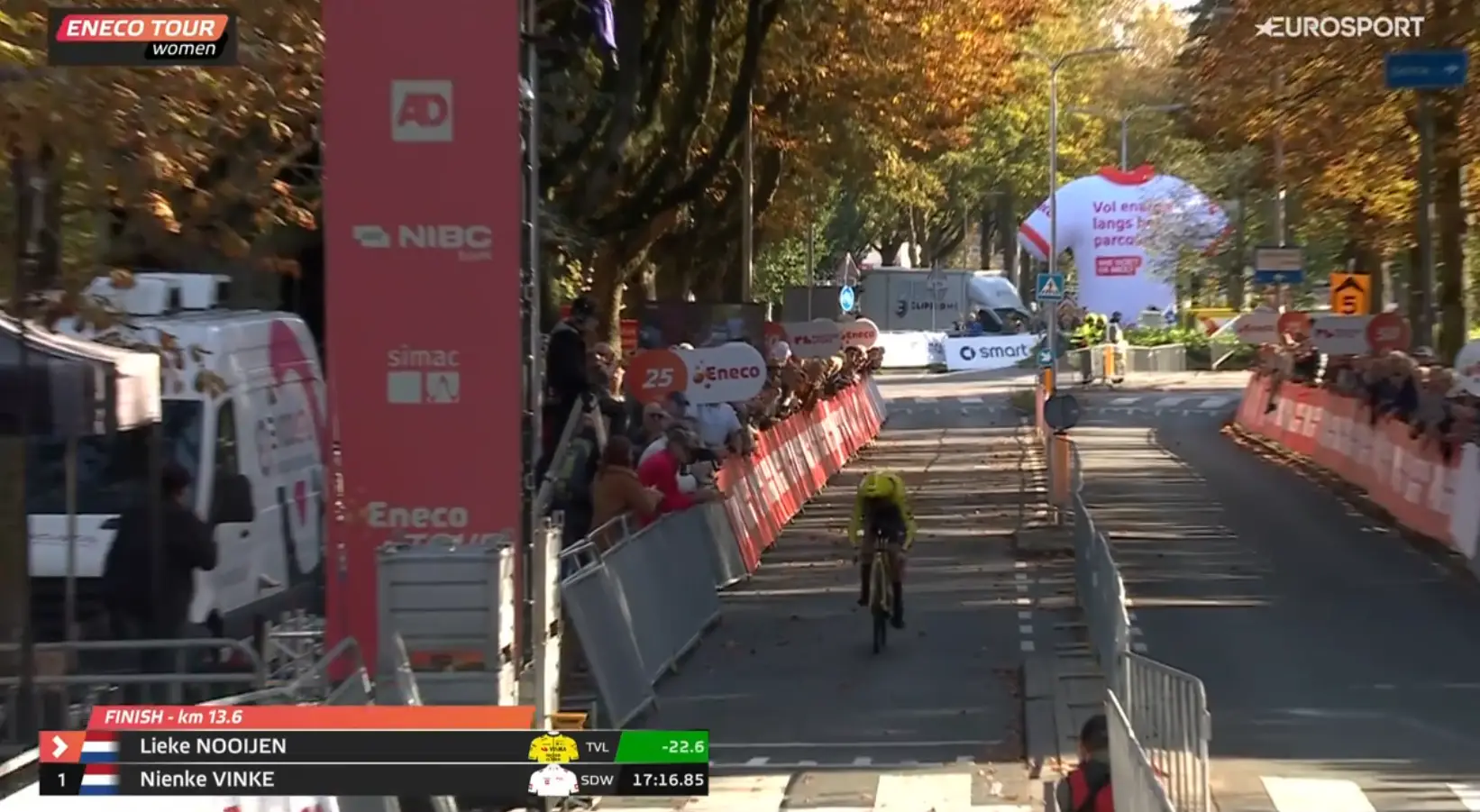 Nooijen delivers another devastating performance, claims second time trial victory in Eneco Tour