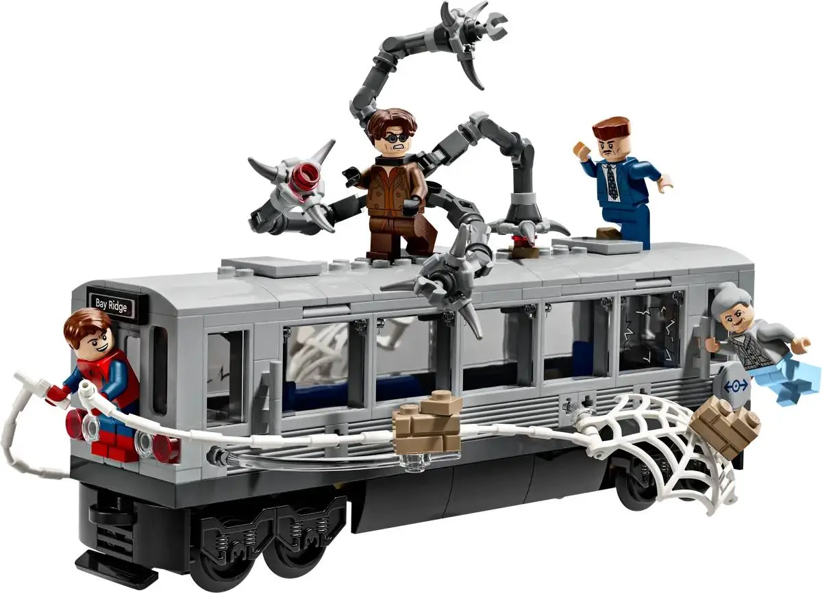 LEGO Spider-man Tram scene