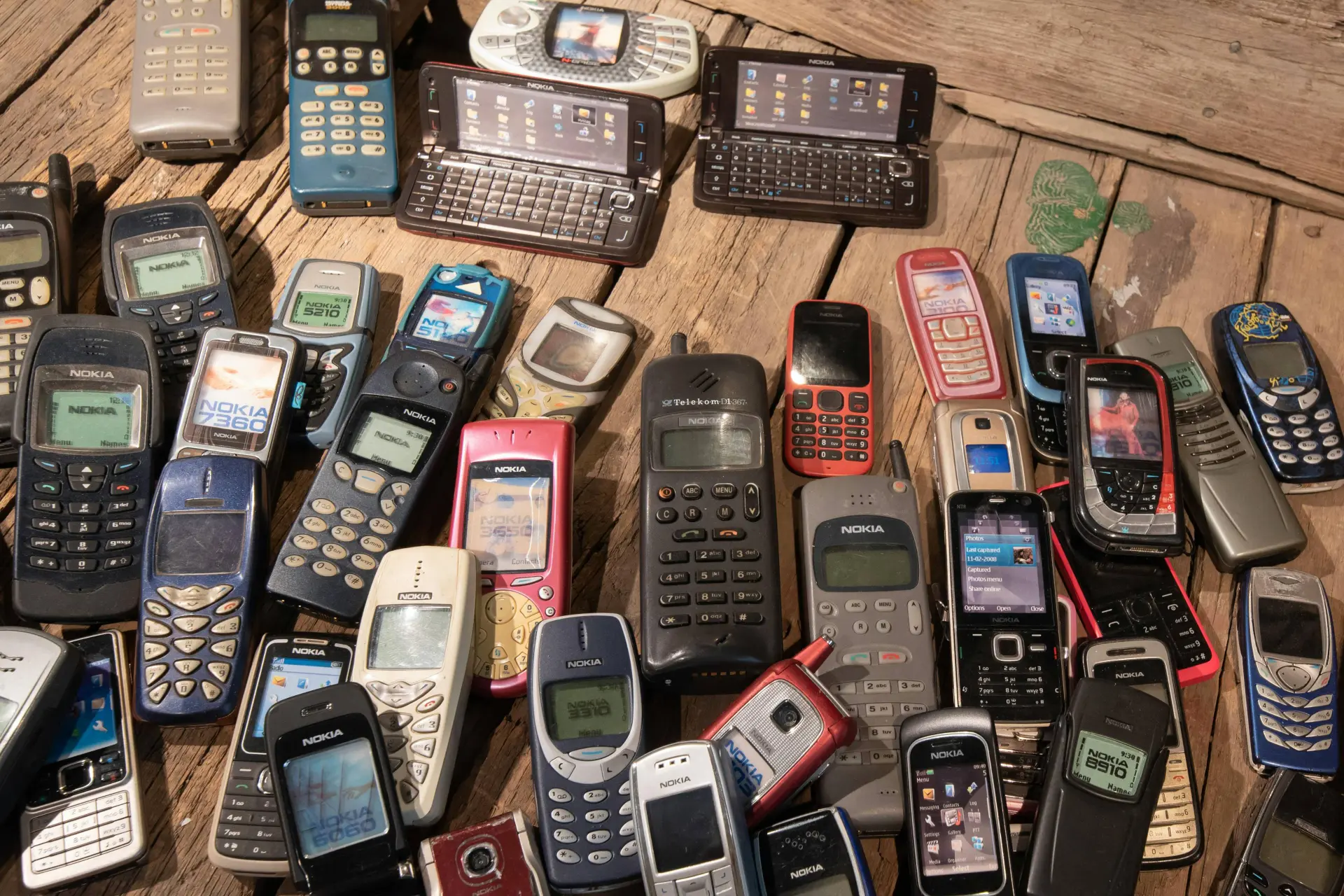 oude telefoons