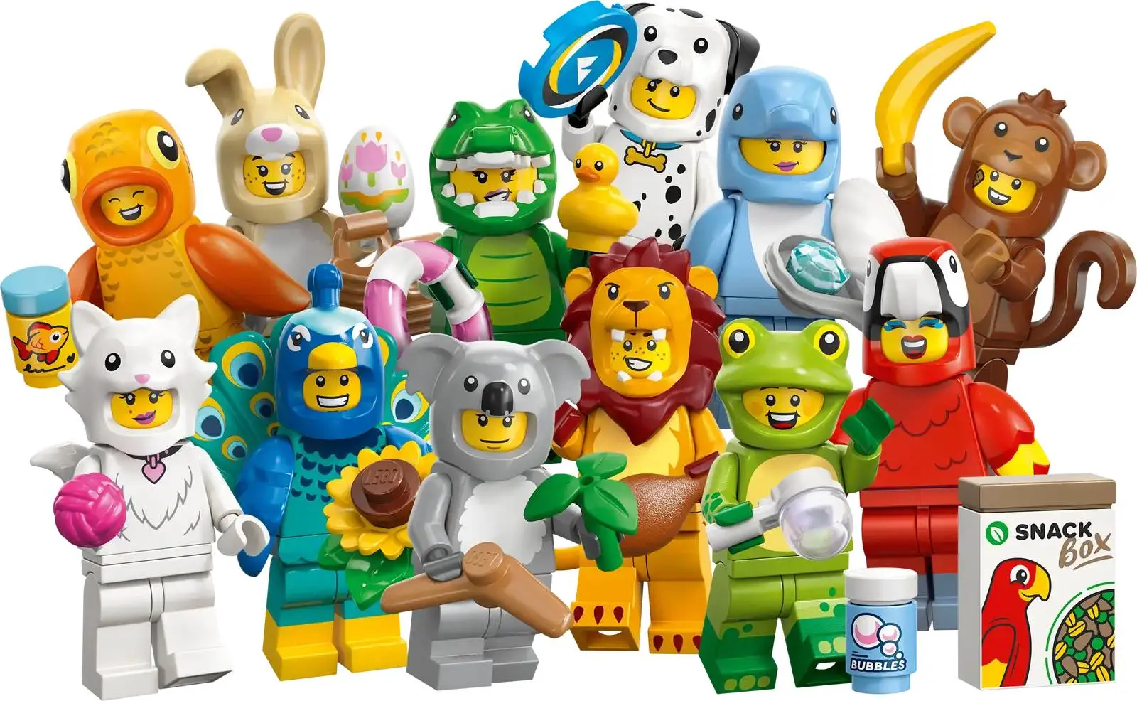 Bol stunt met 3+1 actie o LEGO minifiguren en polybags