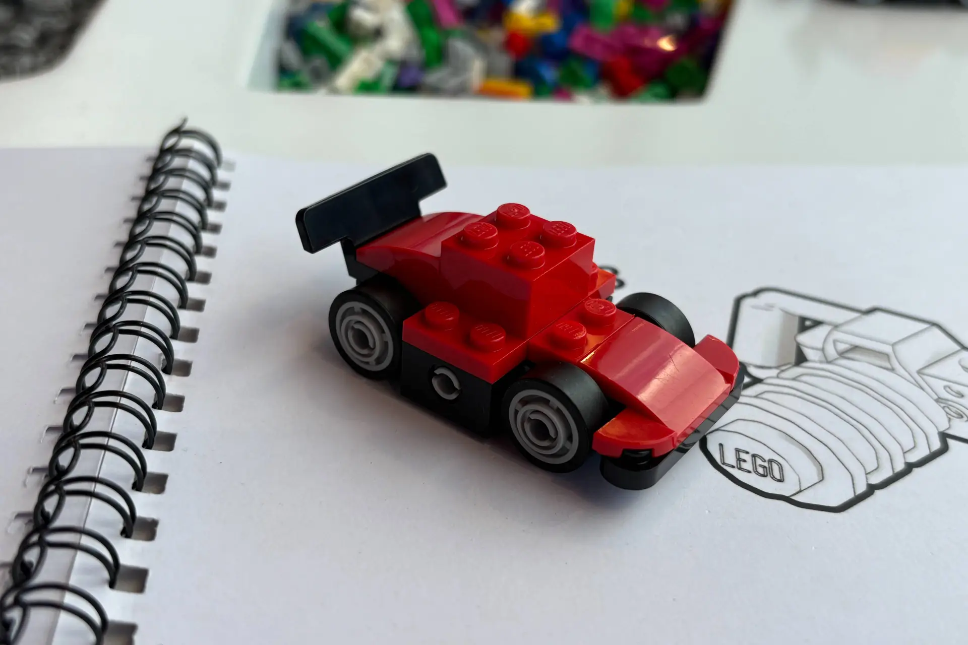 LEGO F1 auto make &amp; take tijdens de race van Zandvoort vorig jaar