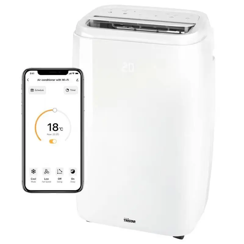 Deze mobiele smart airco met energielabel A brengt verkoeling in de zomer