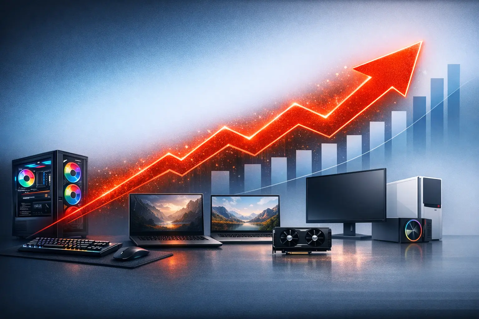Totaal onverwacht: Ondanks flinke prijsstijgingen toch flink meer PC's verkocht