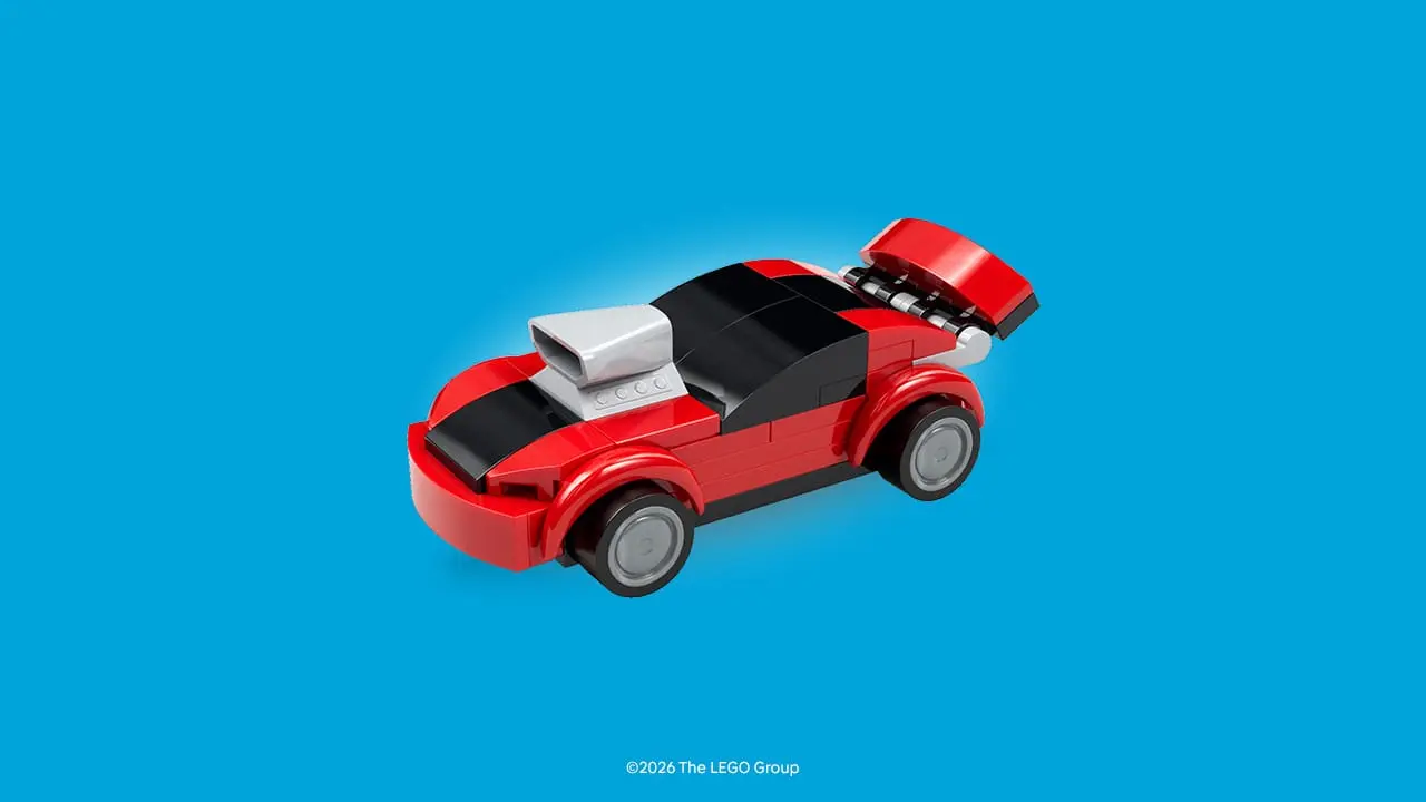 LEGO deelt gratis een exclusieve sportauto uit, maar je hebt maar 2 uur de tijd