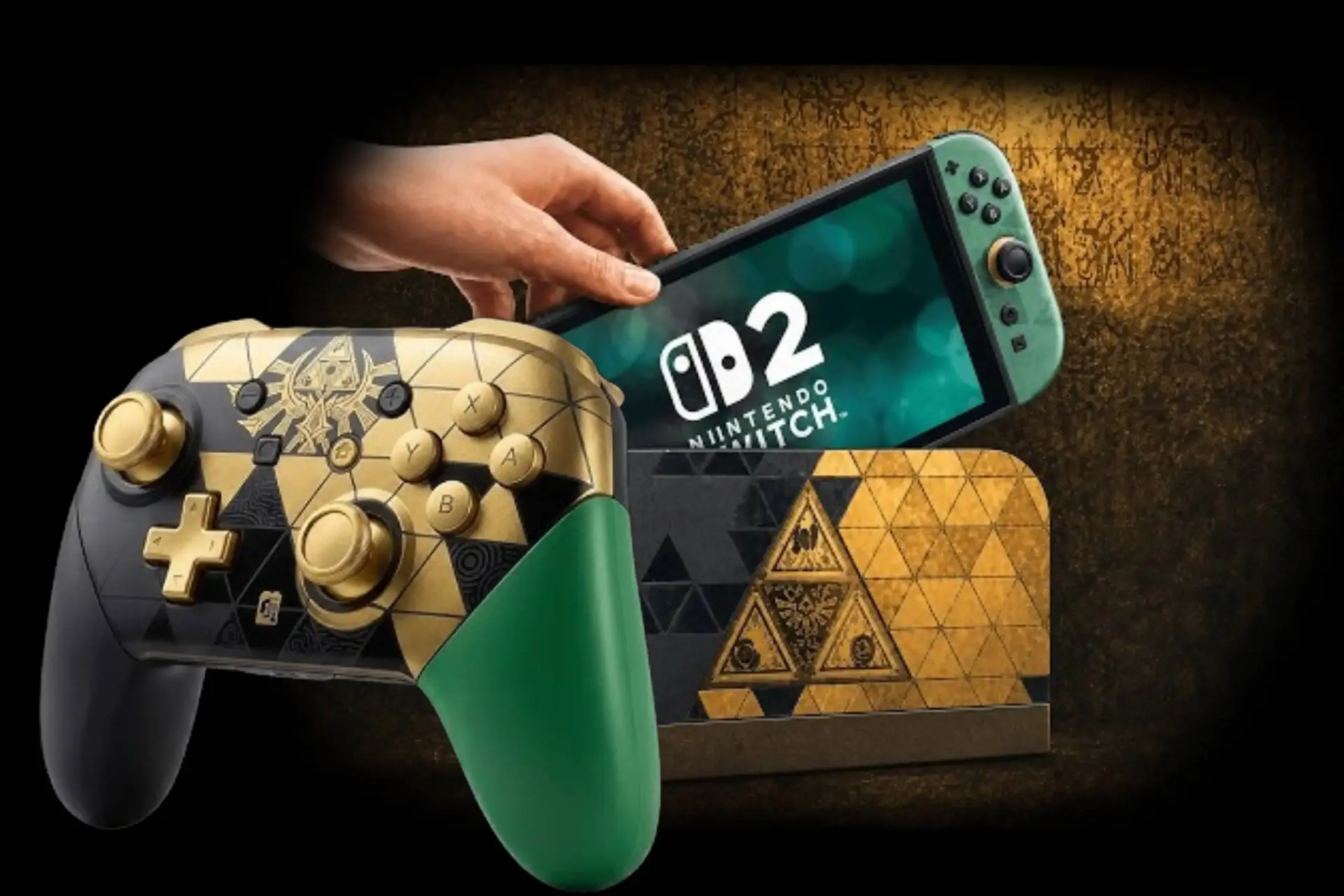 Zelda Switch 2 en controller