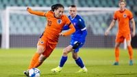 Debutant Fitz-Jim en invaller Baas spelen met Jong Oranje gelijk in Slowakije