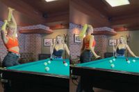 Je bent enorm afgeleid als je een potje gaat poolen tegen deze dames