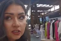 Vrouw wil niet gefilmd worden op de bazaar, levert nogal wat sensatie op