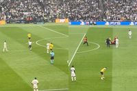 Kan gewoon: Veldbestormers tijdens Champions League-finale tussen Borussia Dortmund en Real Madrid