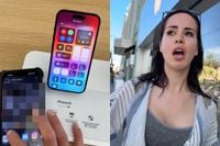 Man confronteert in een Apple Store zijn zwangere vriendin dat ze vreemd is gegaan