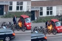 Ondertussen in Amsterdam: Stelen paar boys gewoon een fiets op klaarlichte dag