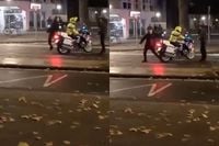 Man geeft motoragent een klap tijdens 'gezelligheden' in Amsterdam