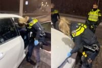 Politie in Eindhoven doet gewoon even een APK keuring bij een auto