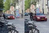 Fatbike geeft BMW een kusje en dat is toch wel een schadepost