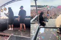 Gino Pietermaai is terug en gooit cd-speler van de DJ kapot op Kamping Kitsch Club Holland
