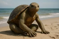 Het internet kan uit: dit is de menselijke zeeschildpad