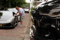 Het ego van deze huurder van een RS6 is niet het enige deukje