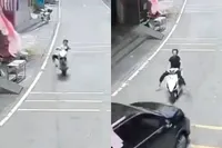 En zo kwam er abrupt een einde aan de sessie van een amateur-stuntchauffeur in China