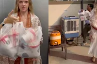 “Free spirit”-traveller wil haar afval goed afvoeren, bewaker denkt er anders over