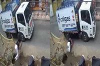 Colombiaanse moeder en baby door het spreekwoordelijk oog van de naald