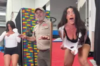 Fitness-influencer Britthertz is duidelijk geen fan van kakkerlakken